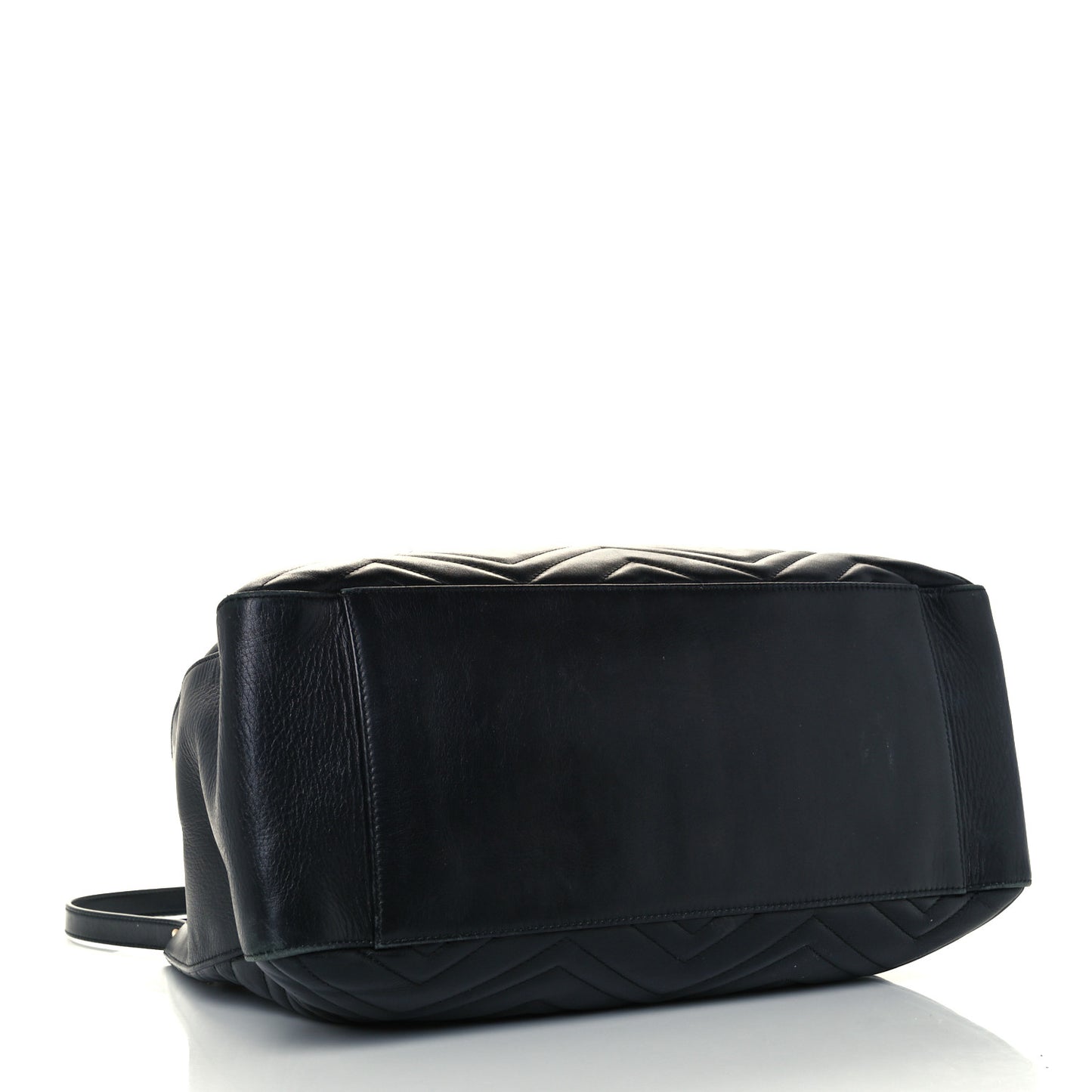 Calfskin Matelasse Medium GG Marmont Shoulder Tote Bag Black