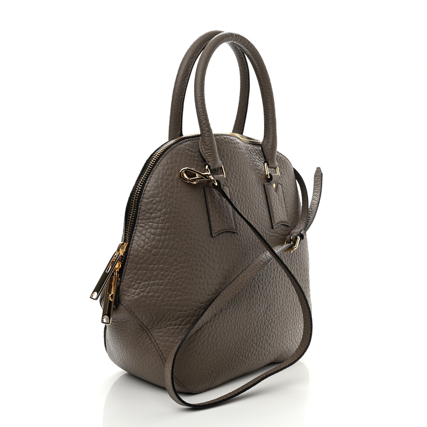 Burberry Heritage Grain Medium Orchard Bowling Bag Pale Taupe 2 of 8