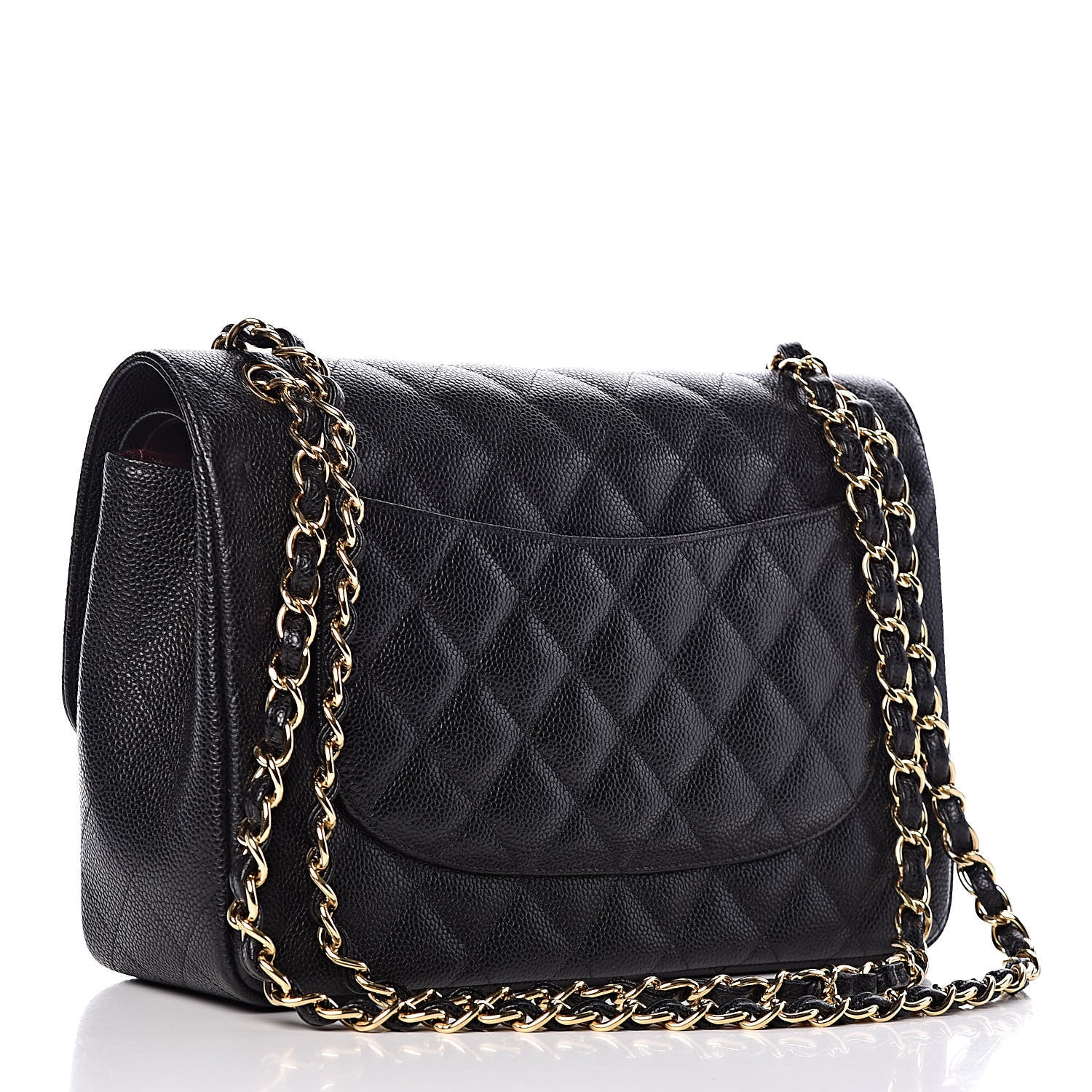 Chanel Caviar Quilted Jumbo Double Flap Black 3 of 10