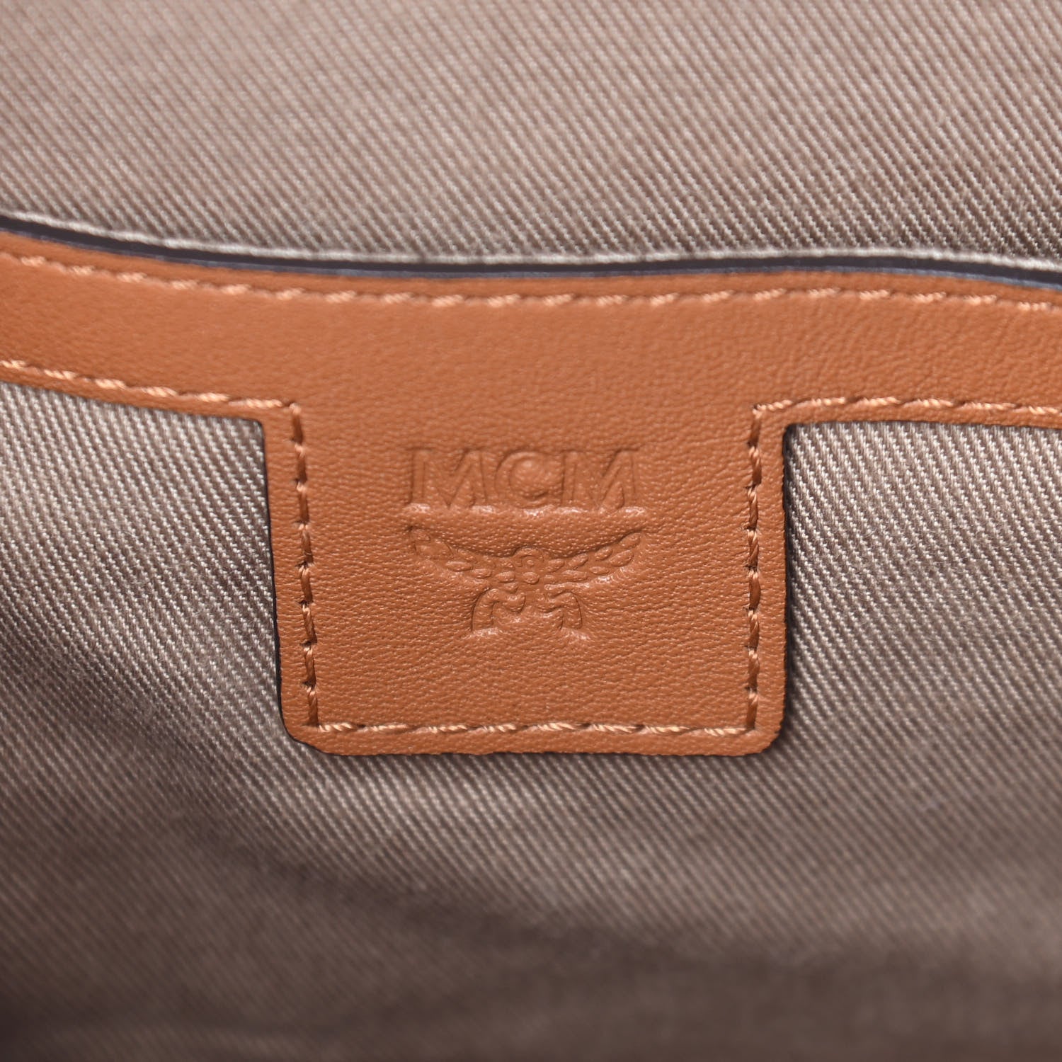 MCM Visetos Camera Crossbody Bag Cognac 9 of 9