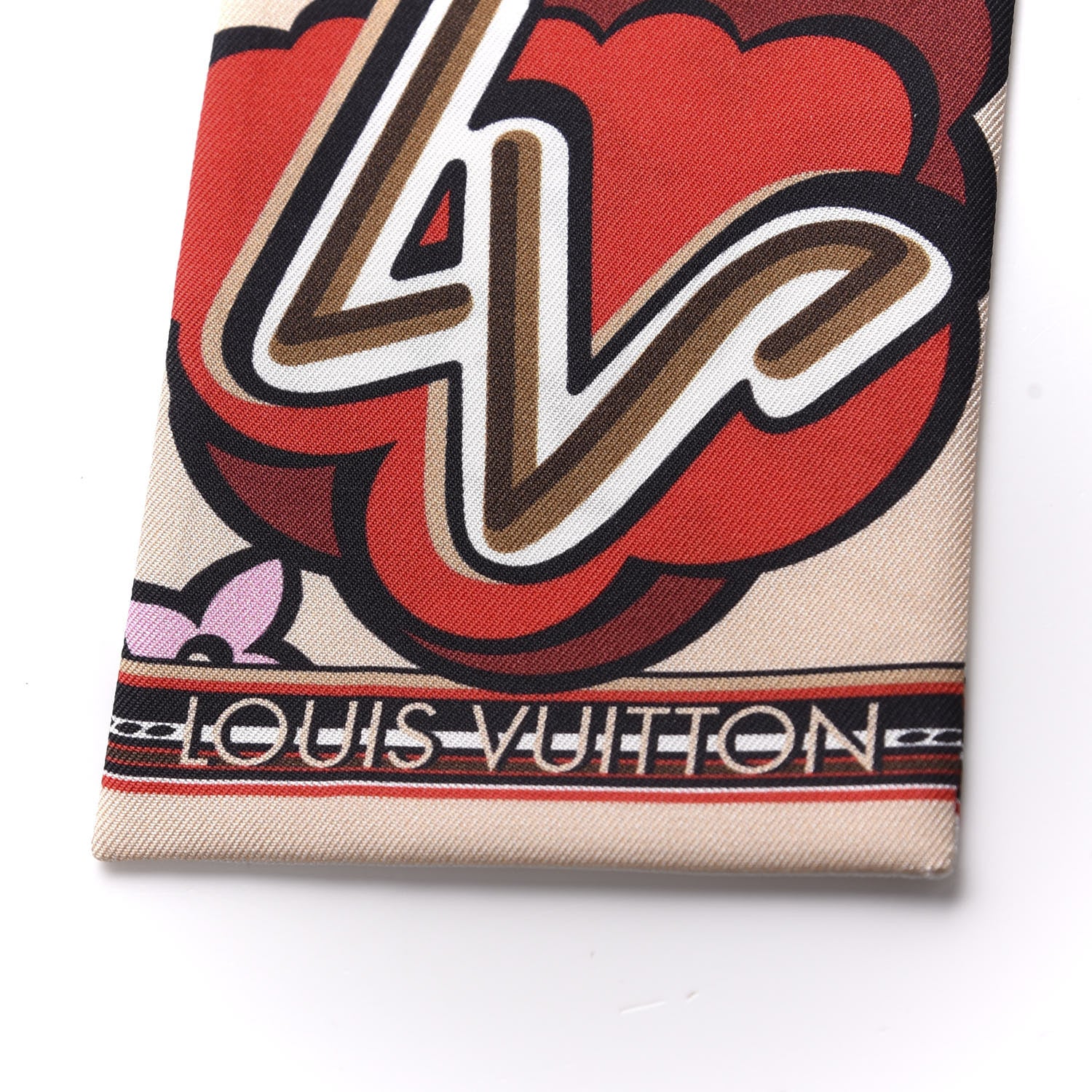 Louis Vuitton Silk Street Monogram Bandeau Beige 2 of 4