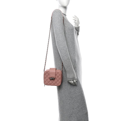 Chanel Lambskin Quilted Mini CC Box Camera Bag Pink 2 of 11