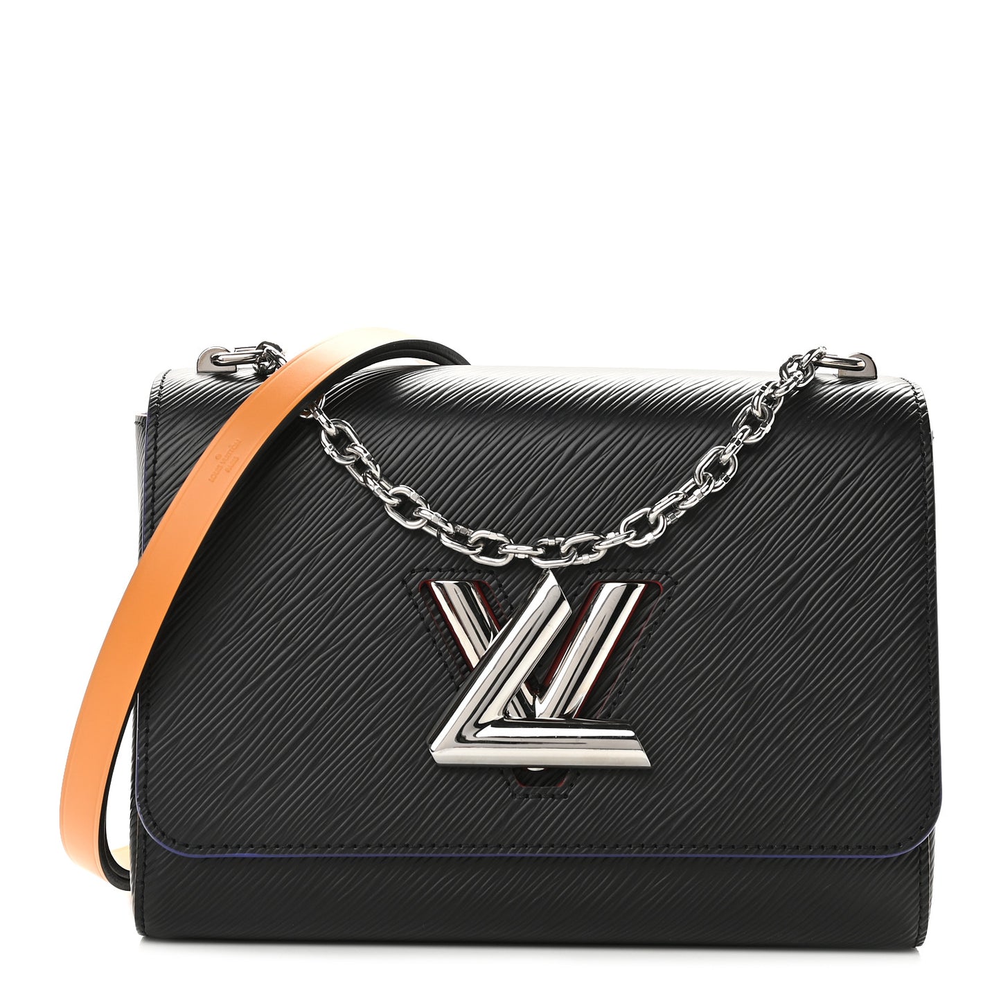 Epi Twist Shoulder Bag MM Black Orange