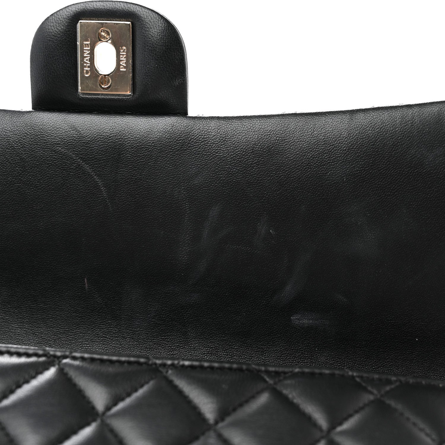 Chanel Lambskin Quilted Flap Clutch Black 9 of 9