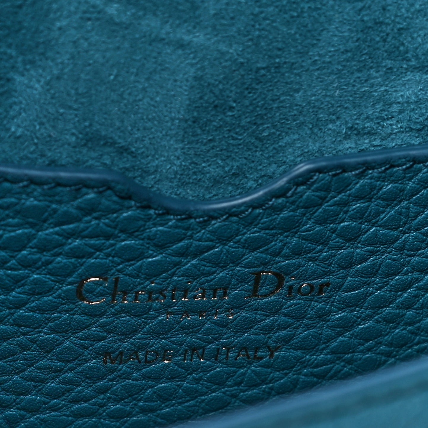 Grained Calfskin Medium Bobby Flap Steel Blue