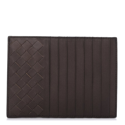 Bottega Veneta Calfskin Intrecciato Card Case Fondente 1 of 9