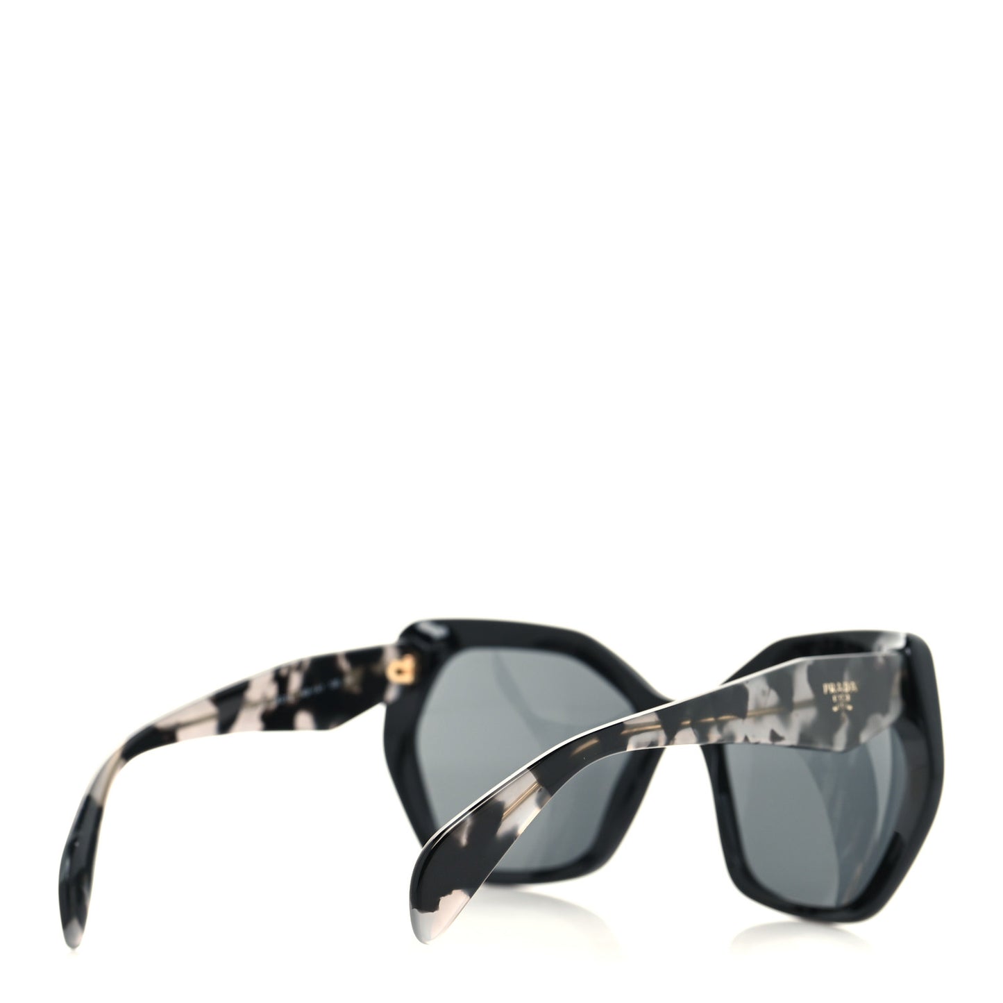 Acetate Sunglasses SPR 16R Black Tortoise Grey