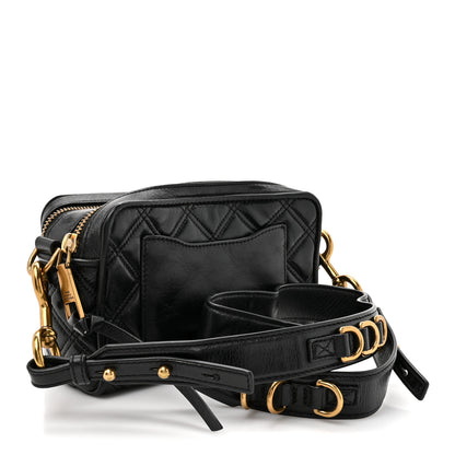 Marc Jacobs Lambskin Quilted The Softshot 21 Bag Black 3 of 14