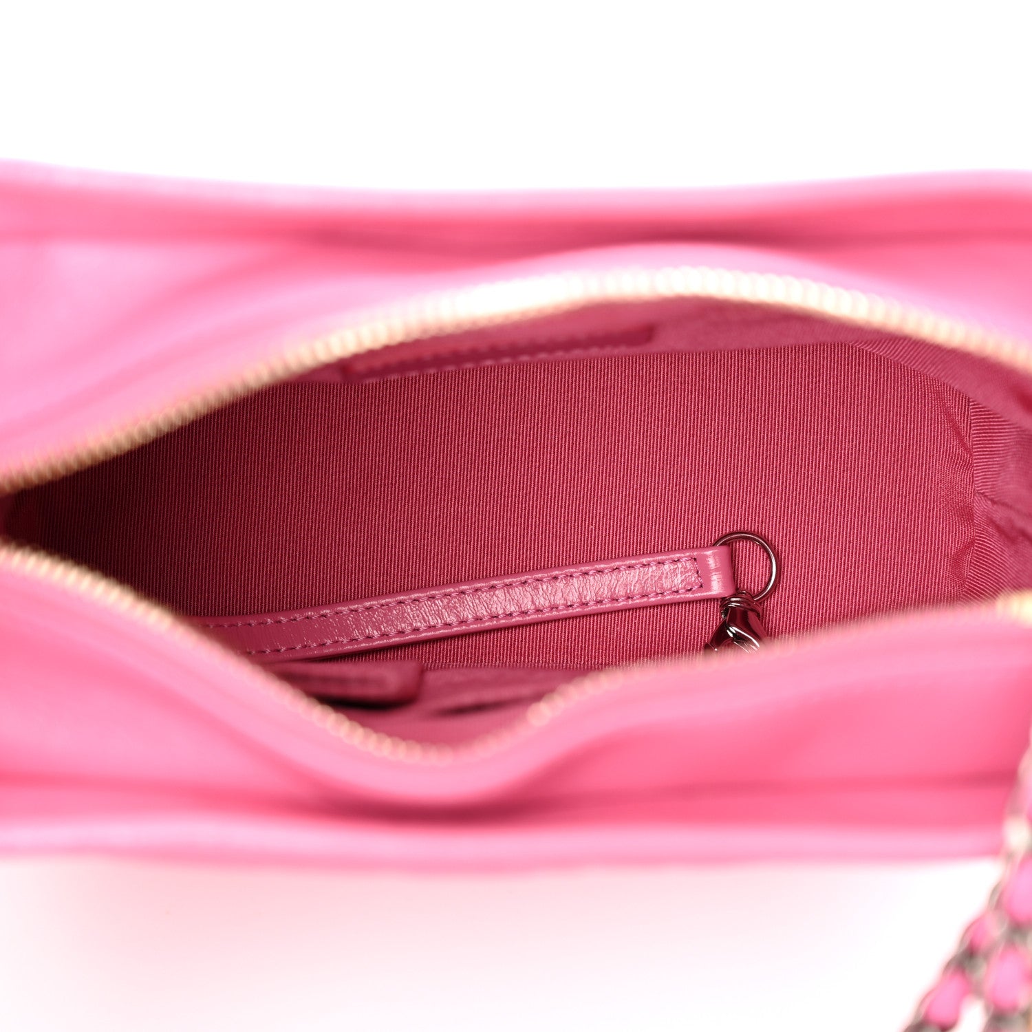 Chanel Aged Calfskin Quilted Small Gabrielle Hobo Rose 5 of 15