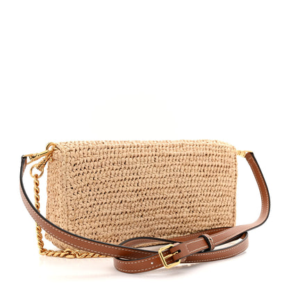 Celine Raffia Calfskin Multipochette Natural 3 of 11