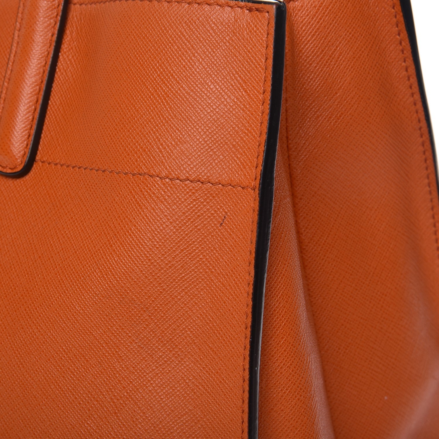 Prada Saffiano Soft Tote Papaya 17 of 19