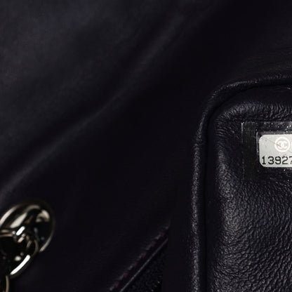 Chanel Patent Quilted Jumbo Single Flap Dark Purple 6 of 9