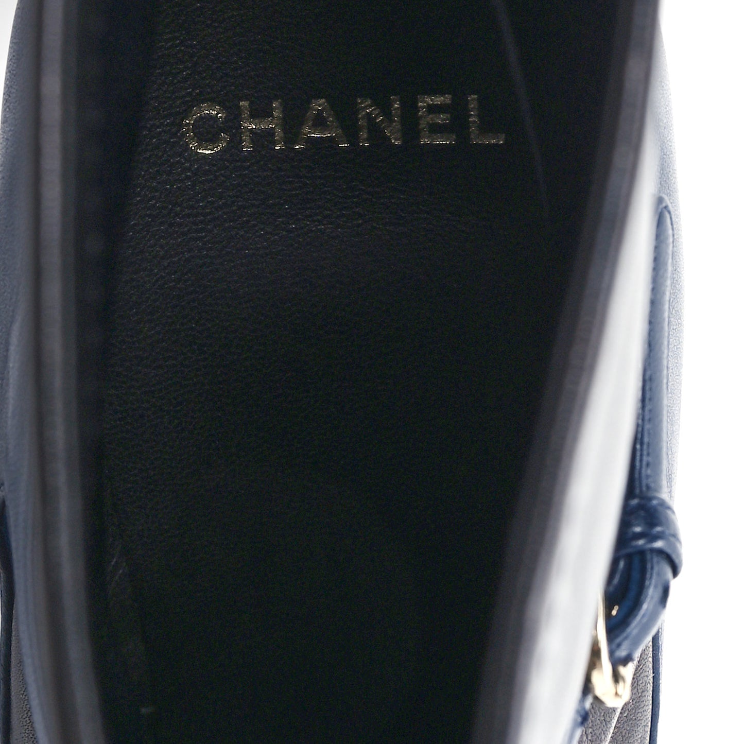 Lambskin Booties 39 Black Navy