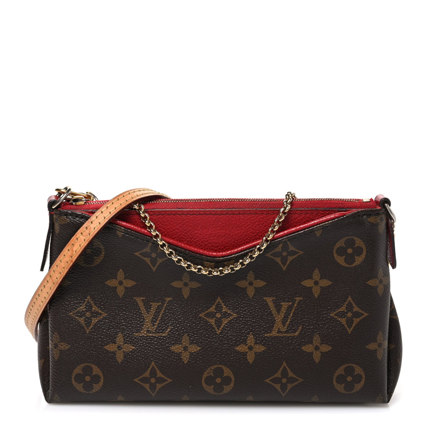 Monogram Pallas Clutch Poppy