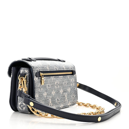 Louis Vuitton Monoglam Pochette Metis East West Blue 3 of 9