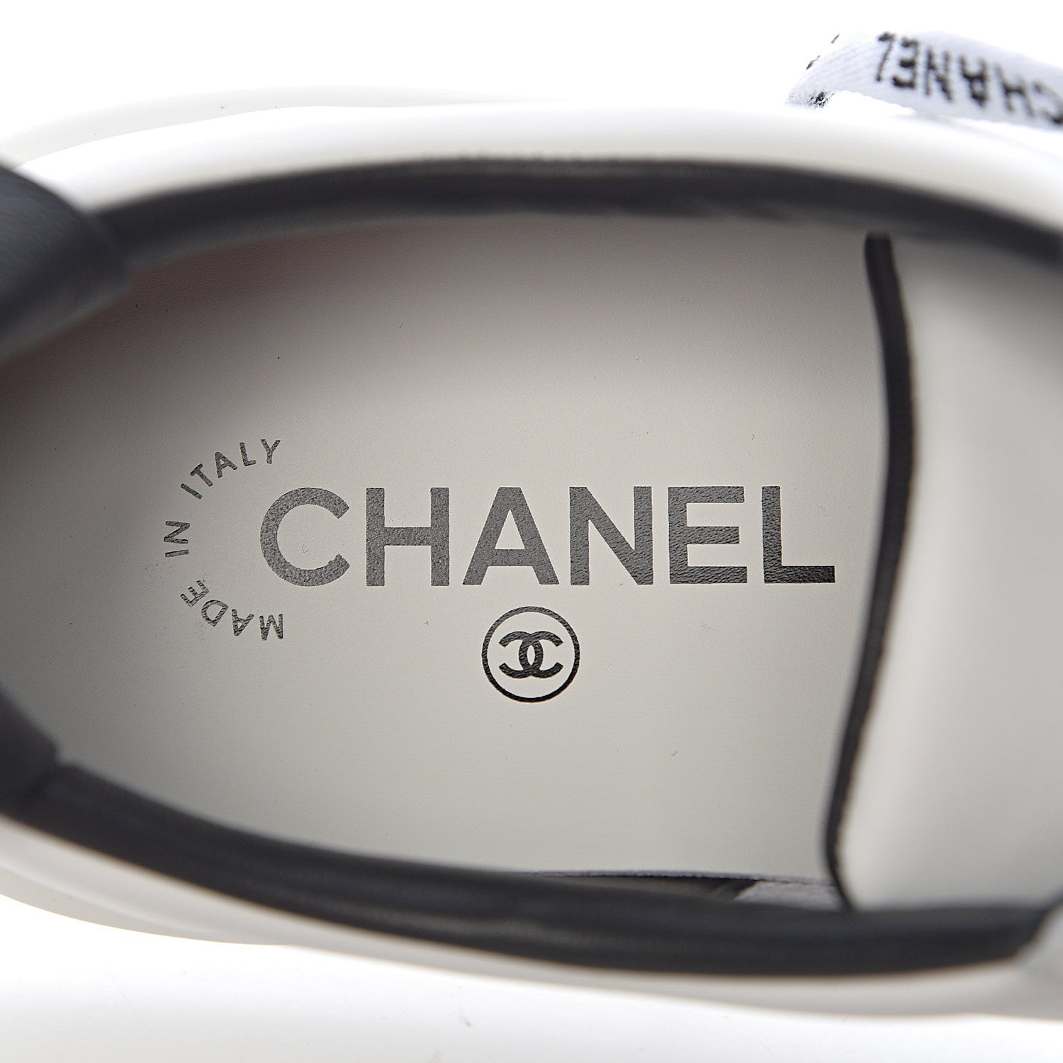 Chanel Calfskin Mens CC Sneakers 43 White 6 of 13