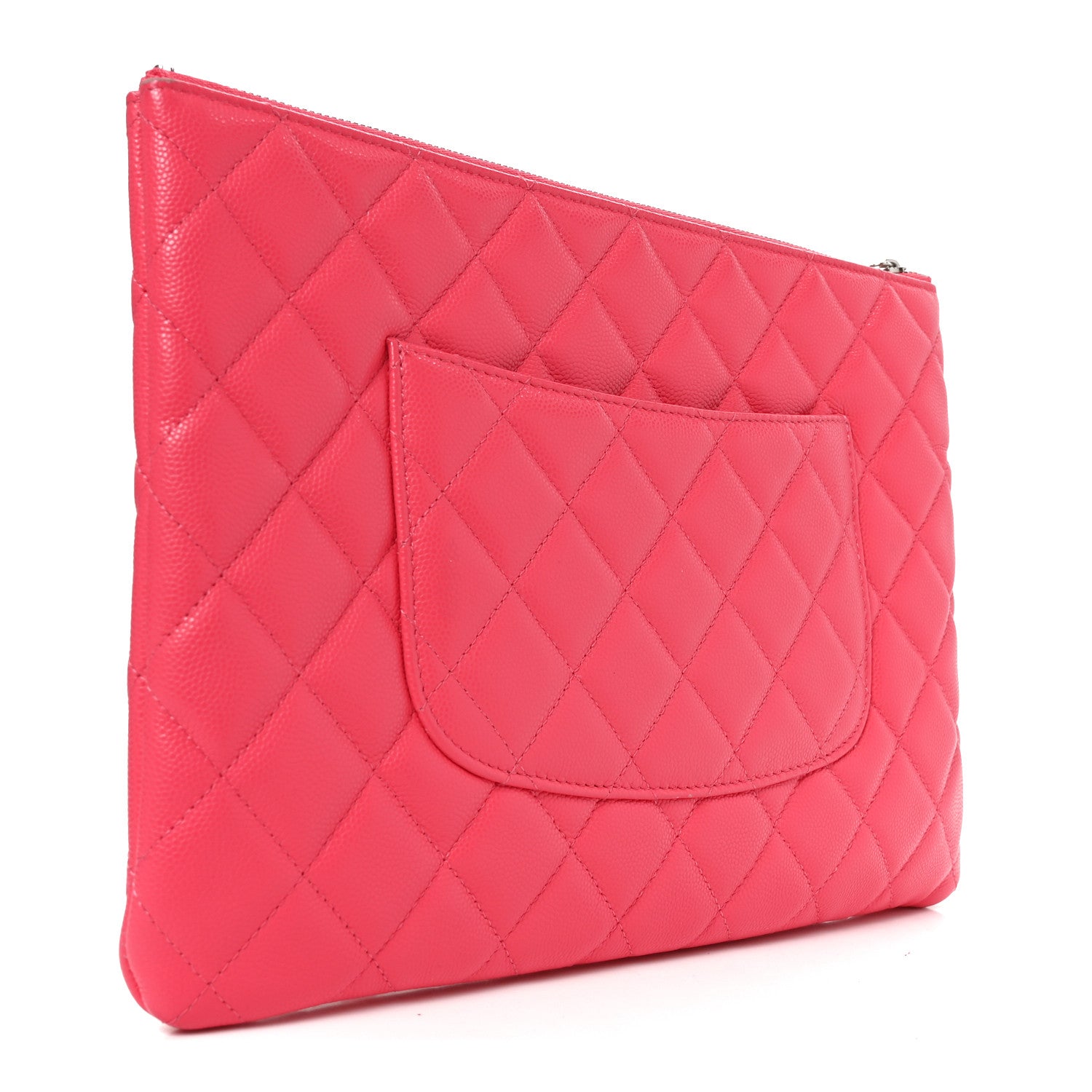 Chanel Caviar Quilted Medium Cosmetic Case Pink 3 of 8
