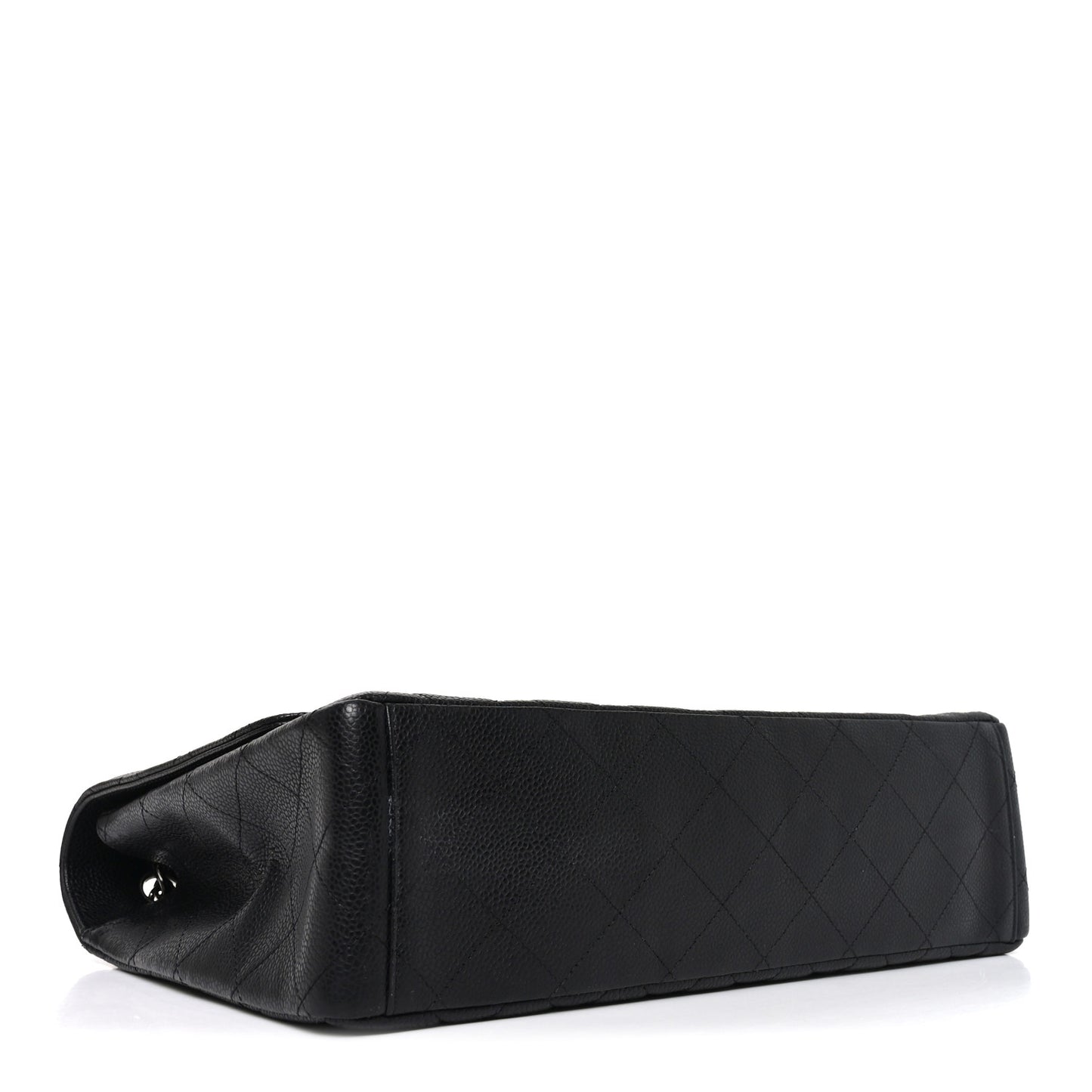 Caviar Quilted Maxi Single Flap Black