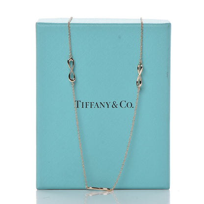 Tiffany 18K Rose Gold Infinity Endless Necklace 7 of 7