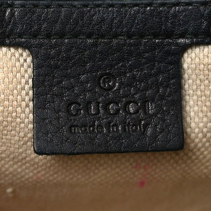 Gucci Pebbled Calfskin Medium Soho Flap Crossbody Black 6 of 10
