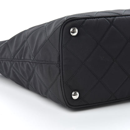 Prada Nylon Tessuto Impuntu Quilted Shoulder Bag Black 9 of 11