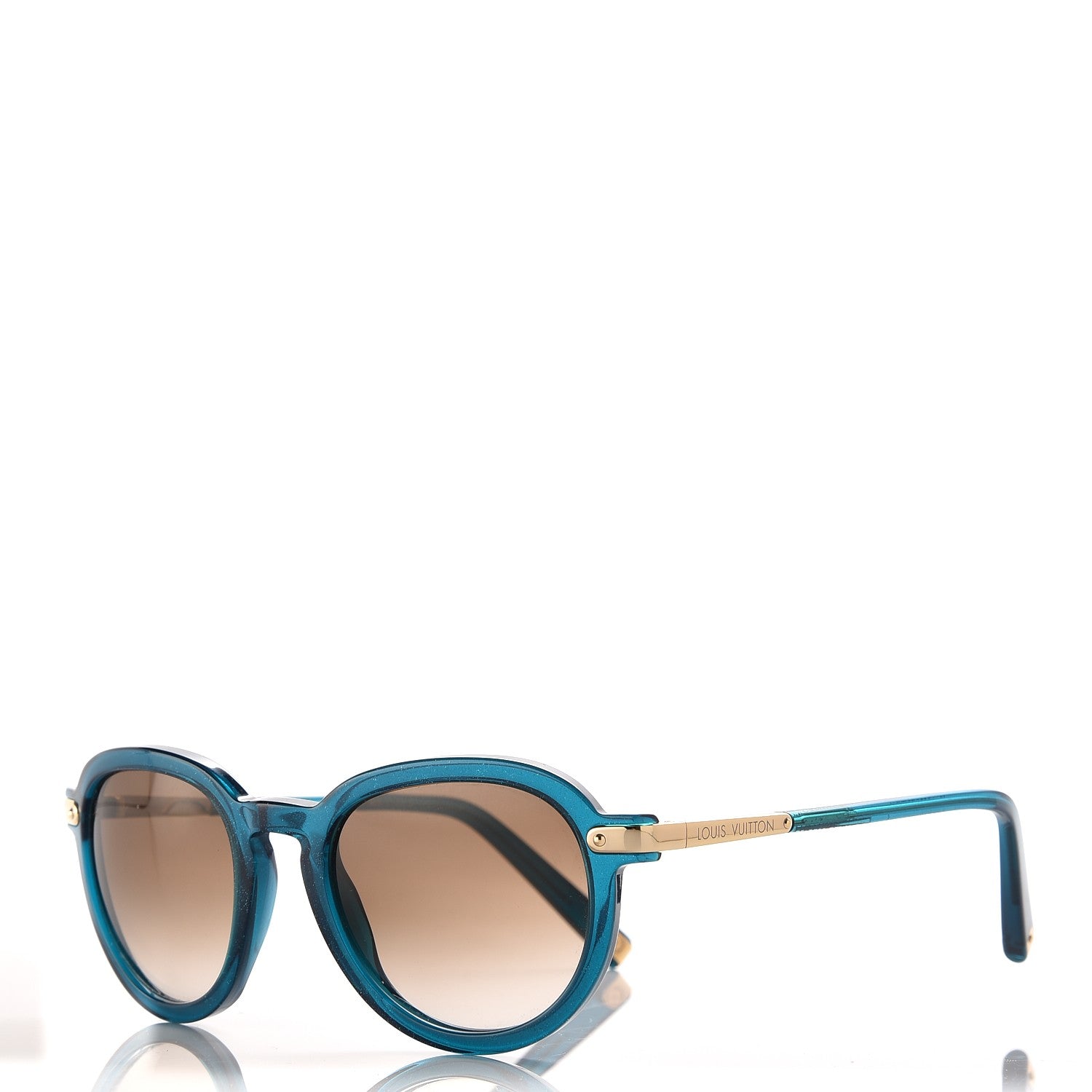 Louis Vuitton Glitter Berry Sunglasses Z0635W Petrole Blue 1 of 7