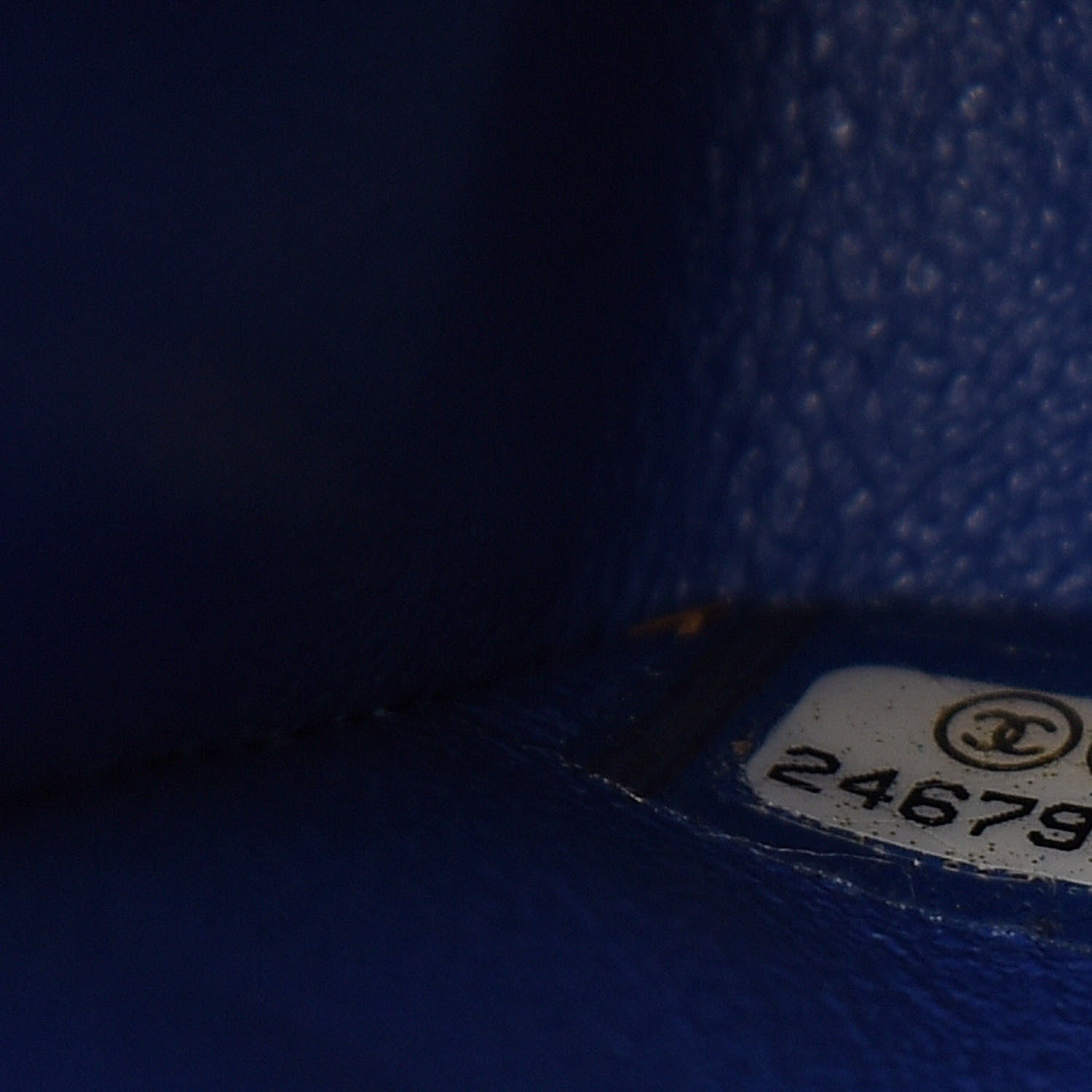 Chanel Lambskin Chevron Quilted Medium Double Flap Blue 7 of 11