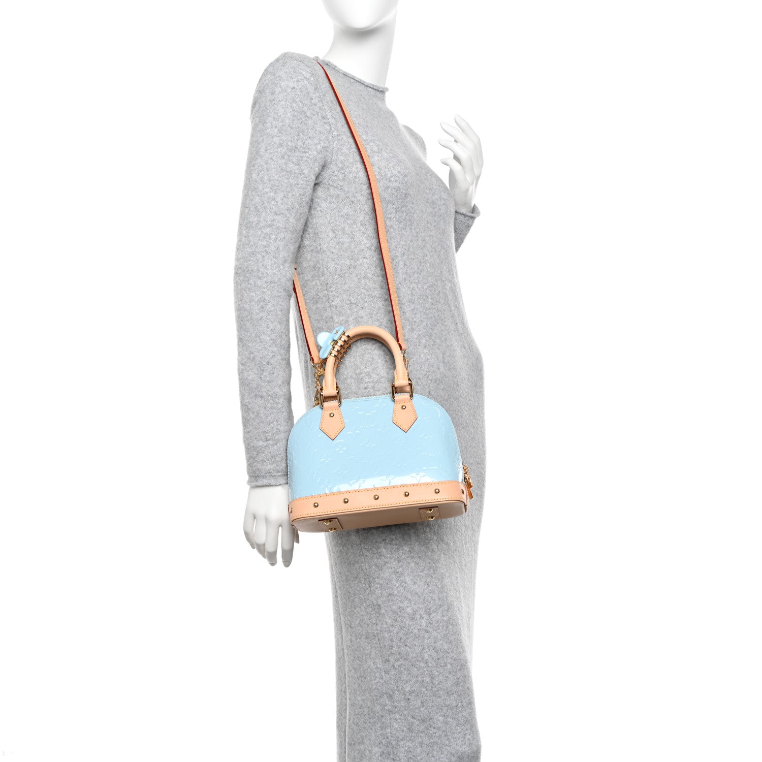 Louis Vuitton Vernis Hairclip Alma BB Sky 2 of 10