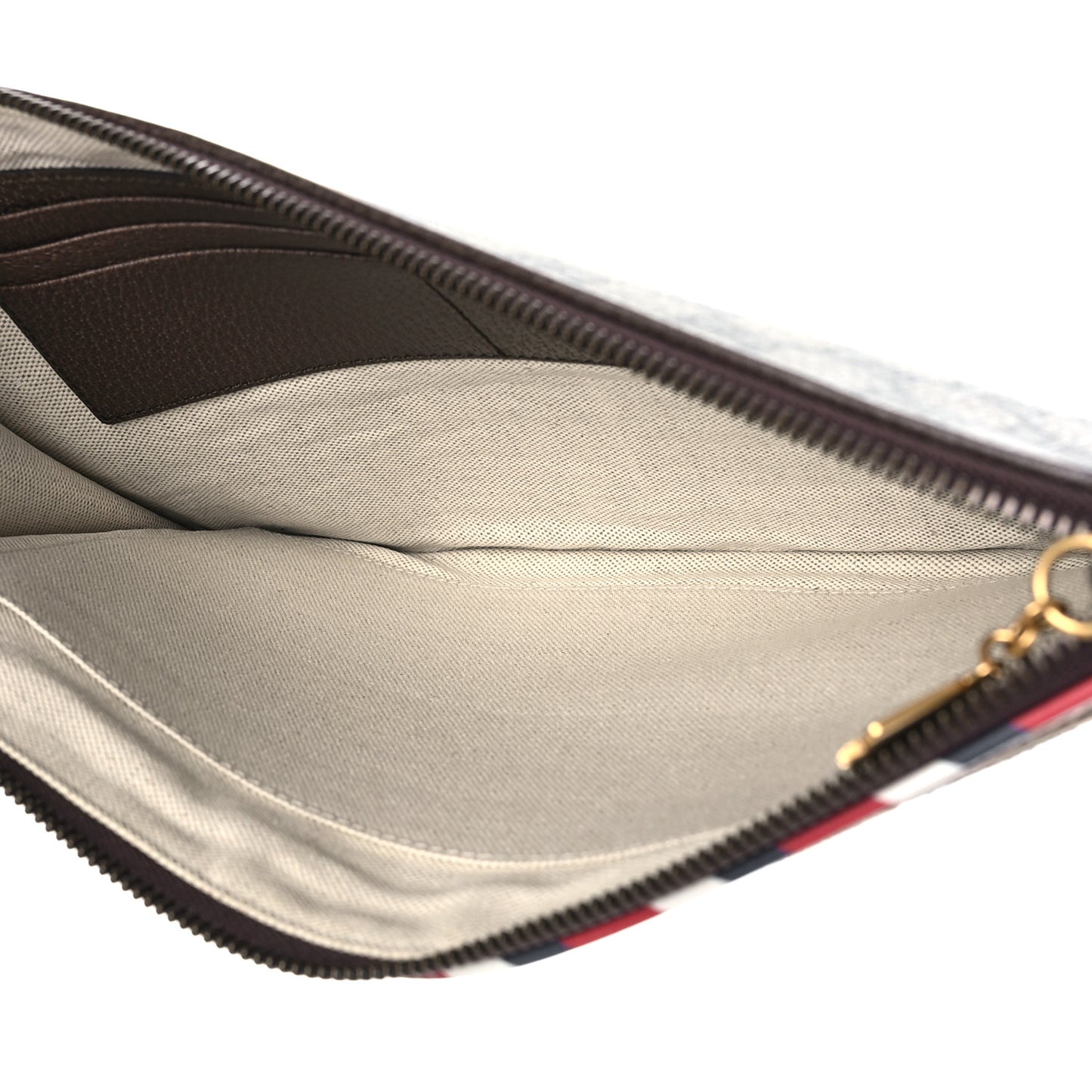 GG Supreme Monogram Courrier Documents Holder Beige New Acero