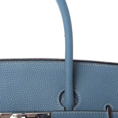 Hermes Togo Birkin 35 Blue Jean 14 of 19