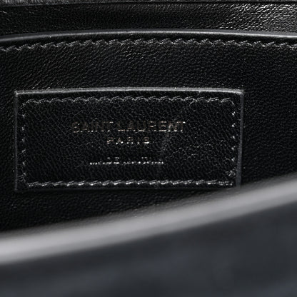 Saint Laurent Suede Small Monogram Stone Studded Kate Satchel Black Turquoise Coral 6 of 13