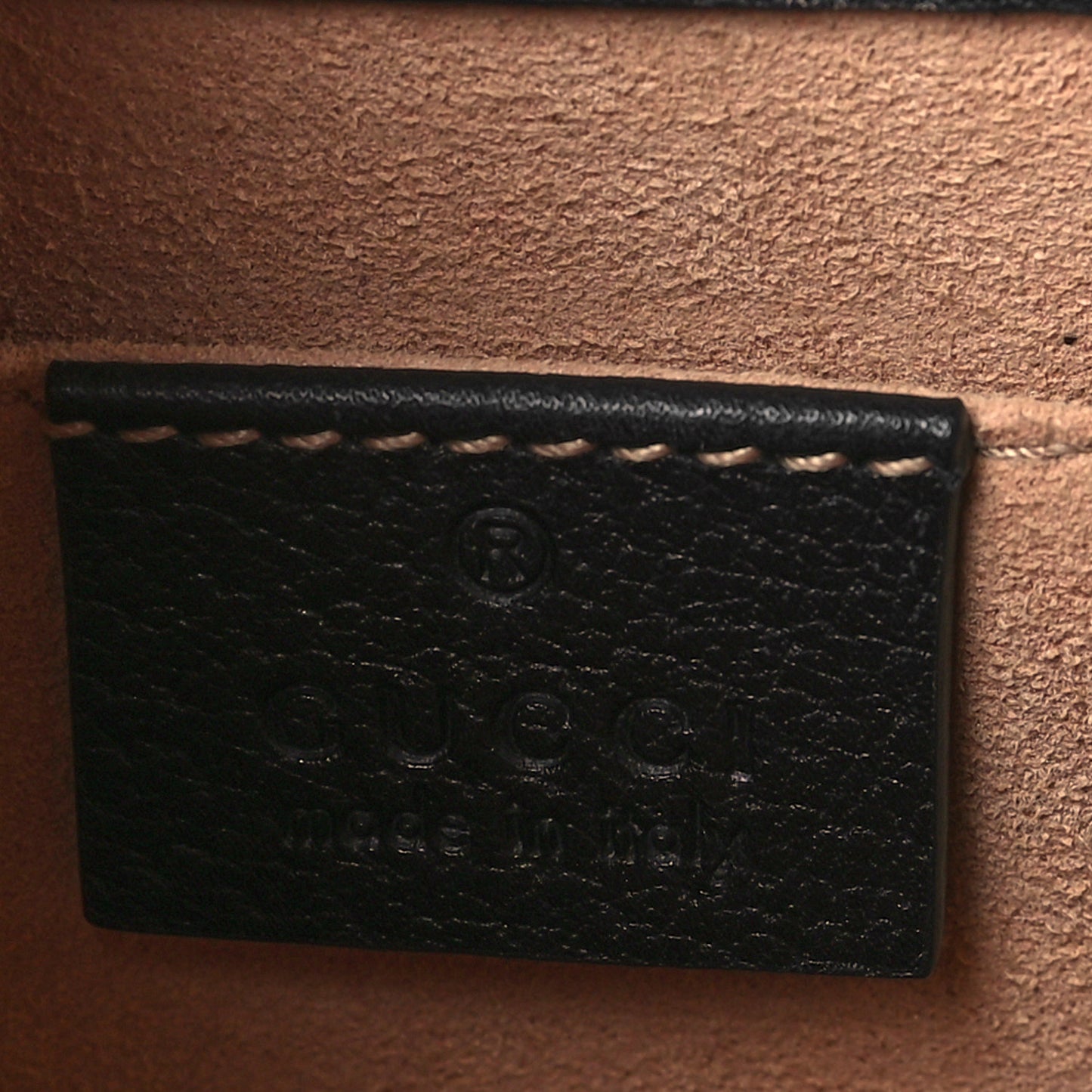 Calfskin Web Crystal Butterfly Stripe Small Totem Shoulder Bag Black