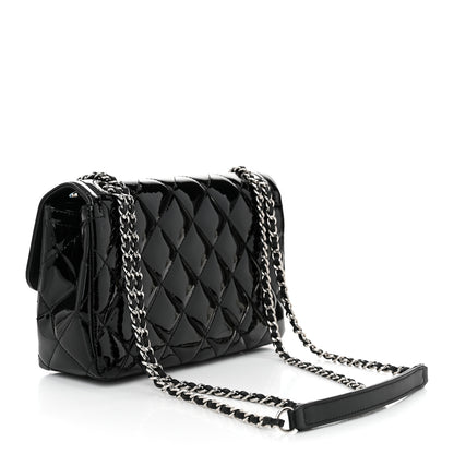 Chanel Patent Quilted Small Coco Shine Flap Black 3 of 11