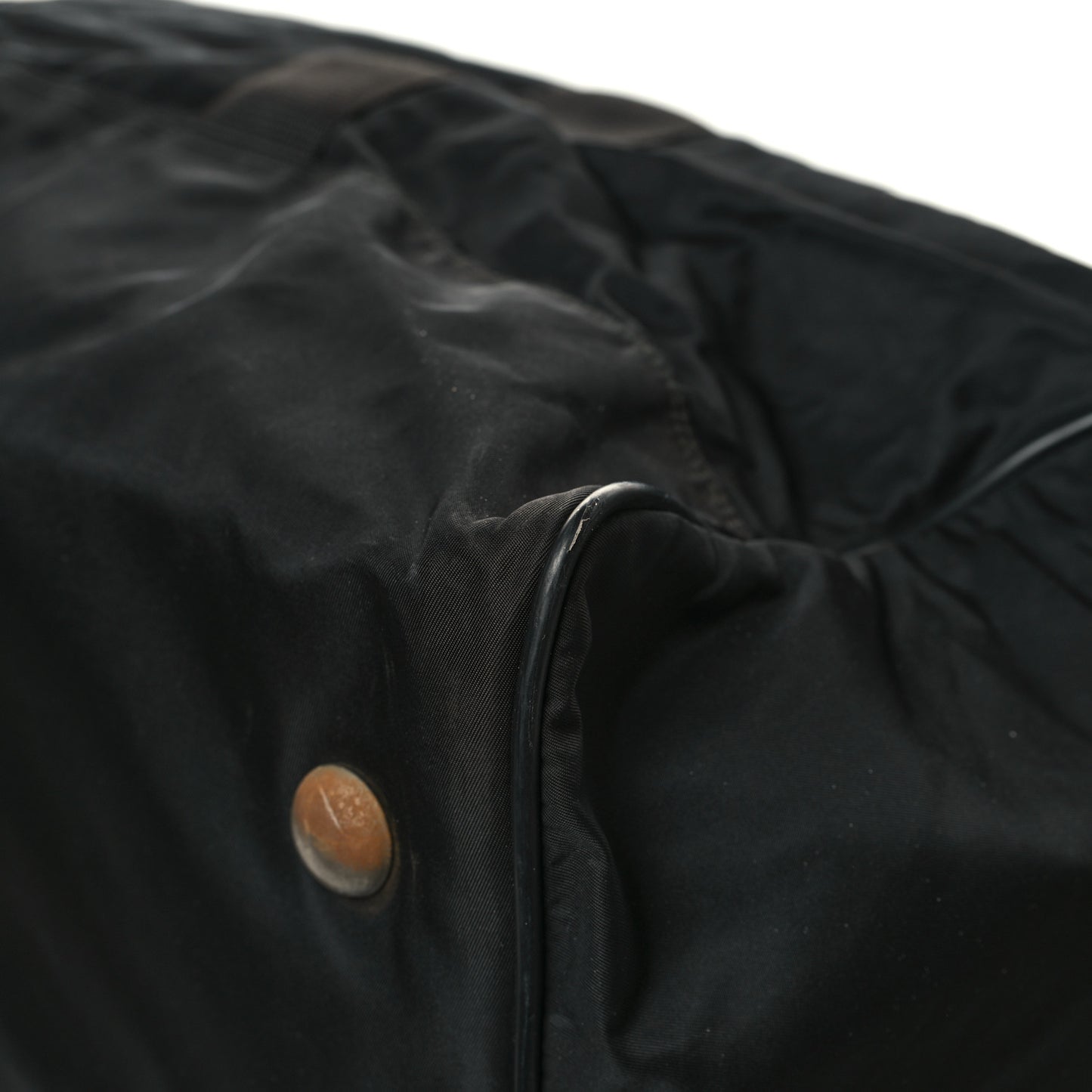 Tessuto Nylon Saffiano Viaggio Duffle Black