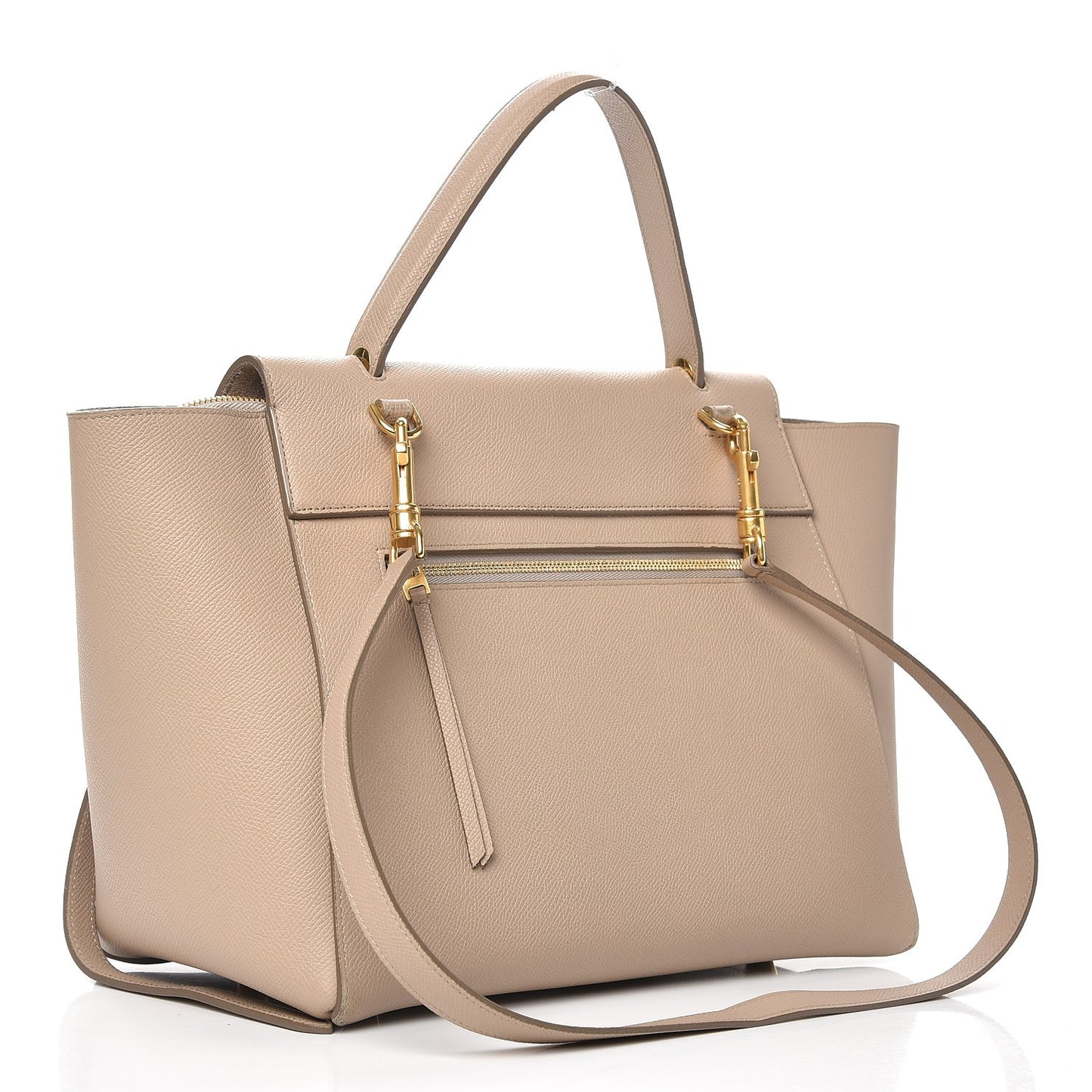 Grained Calfskin Mini Belt Bag Light Taupe