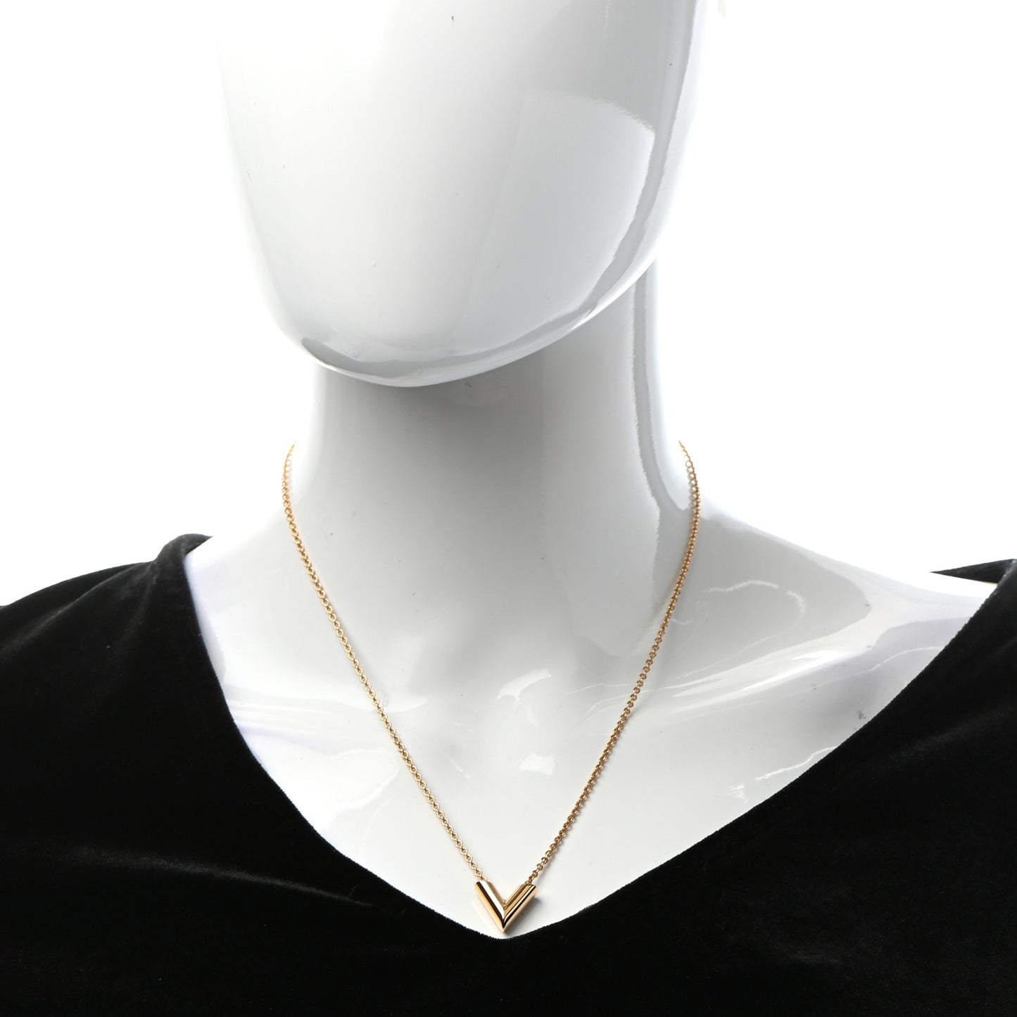 Essential V Necklace Gold