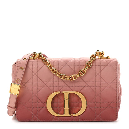 Christian Dior Lambskin Cannage Gradient Small Caro Bag Pink 1 of 9