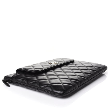 Chanel Lambskin Quilted Medium Flap Cosmetic Case Black 4 of 8