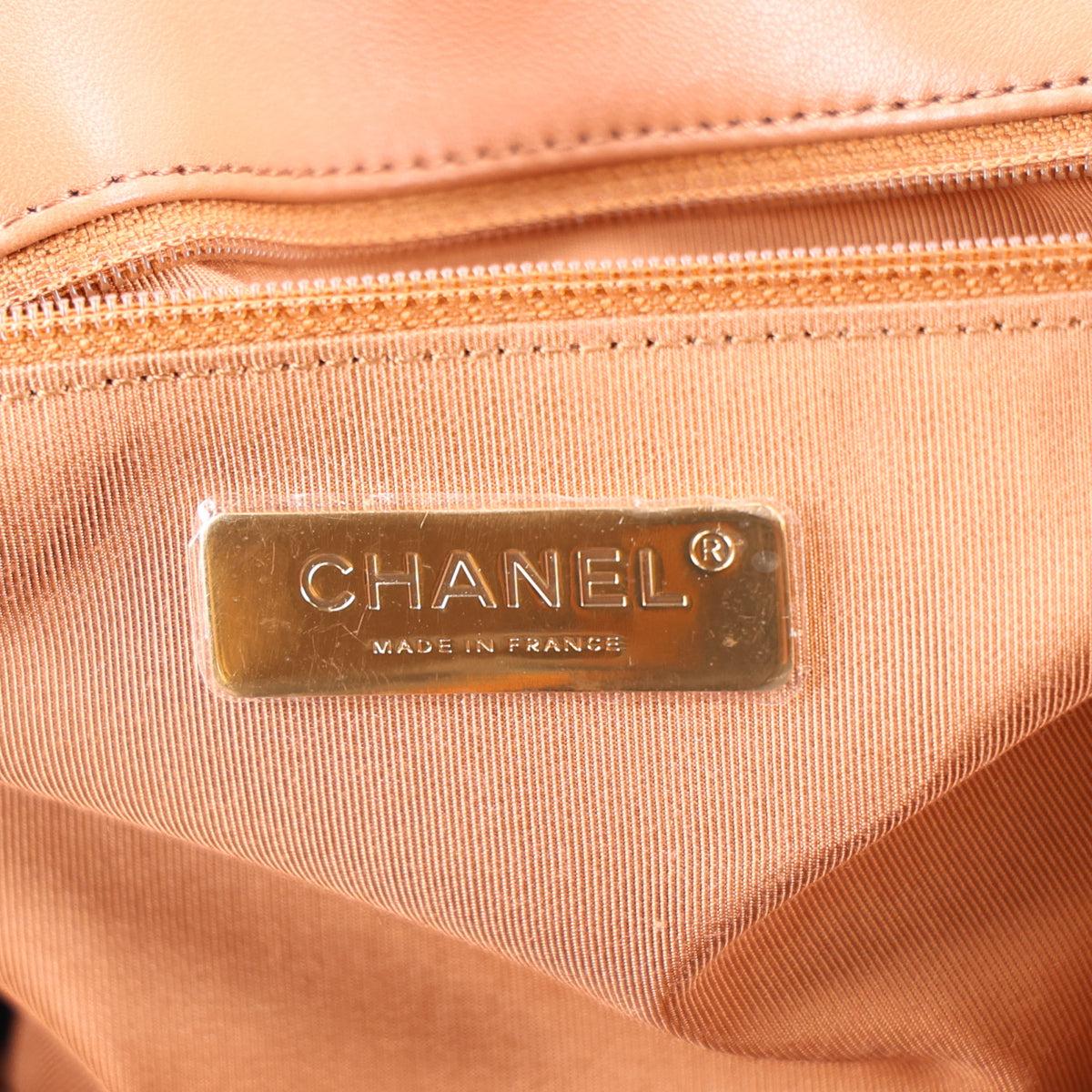 Chanel Lambskin Quilted Large Chanel 19 Flap Brown 6 of 10