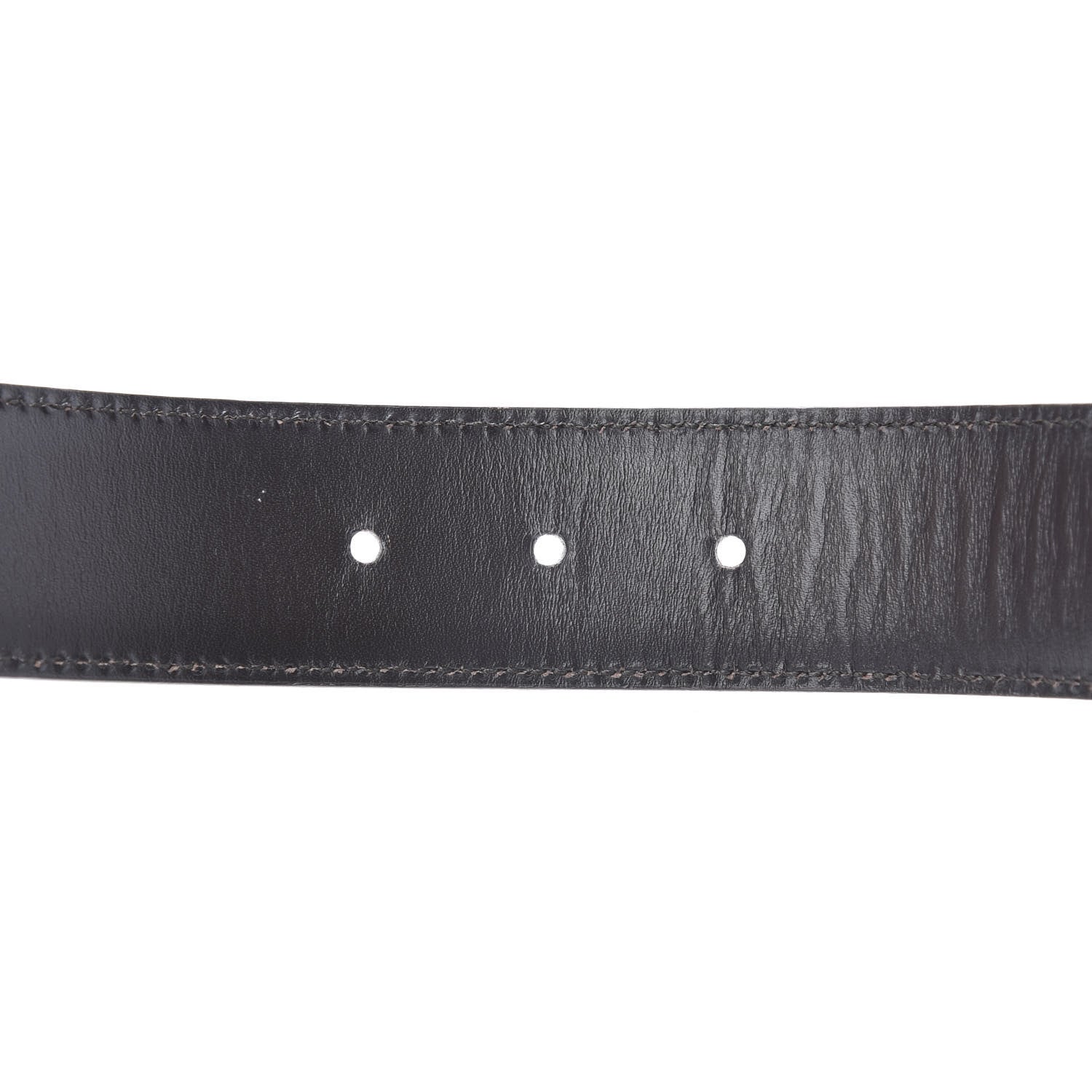 Gucci Calfskin Horsebit Buckle Belt 85 34 White 5 of 7