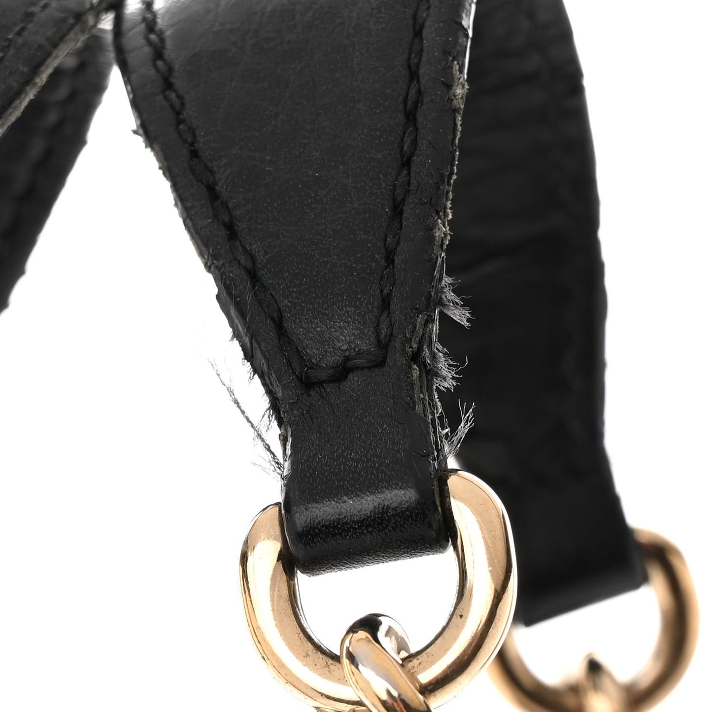 Pebbled Calfskin Medium Soho Chain Shoulder Bag Black
