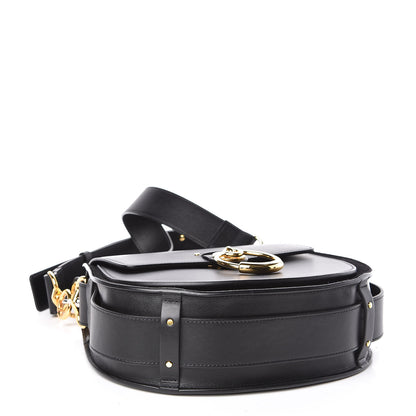 Chloe Calfskin Suede Large Tess Bag Black 4 of 9