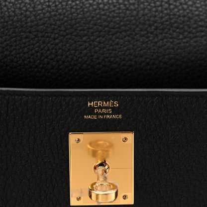 Hermes Togo Kelly Retourne 28 Black 6 of 11