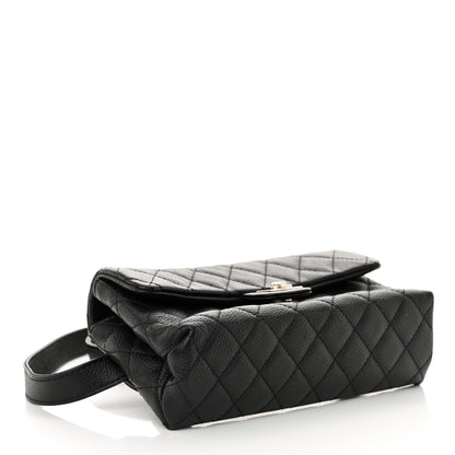 Chanel Grained Calfskin Quilted 2.55 Reissue Flap Belt Bag Clutch  Black 4 of 12