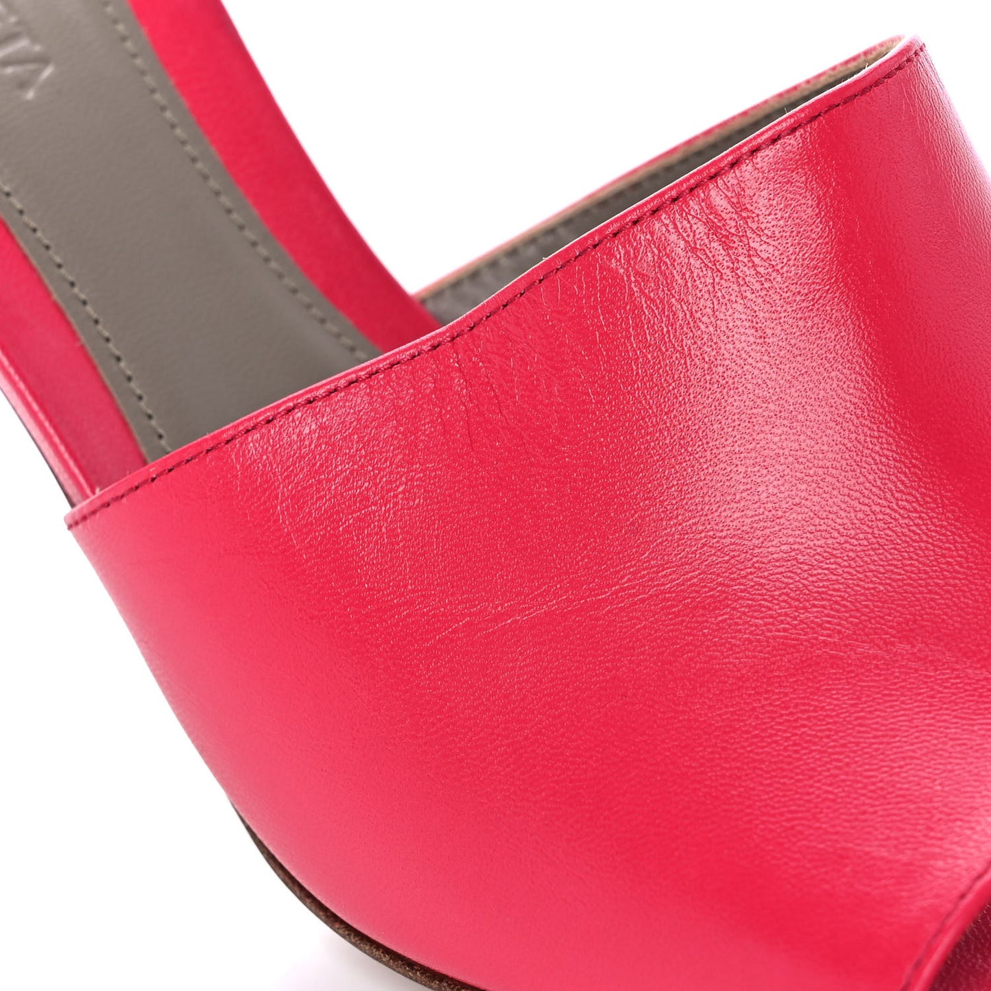 Lambskin Stretch Mule Sandals 40 Lollipop