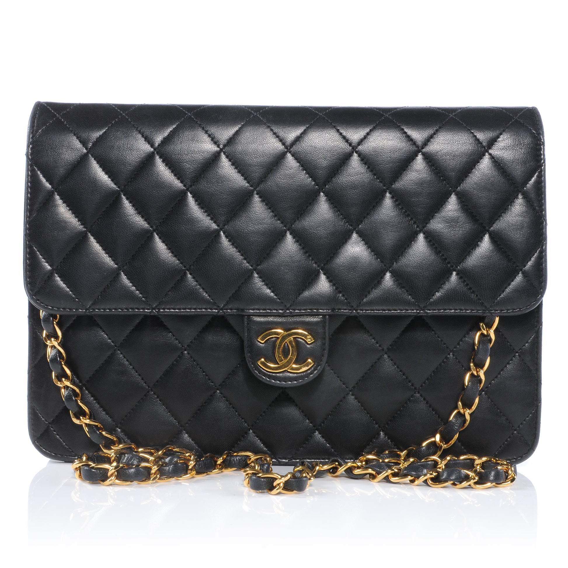 Chanel Lambskin Single Flap Black 1 of 11