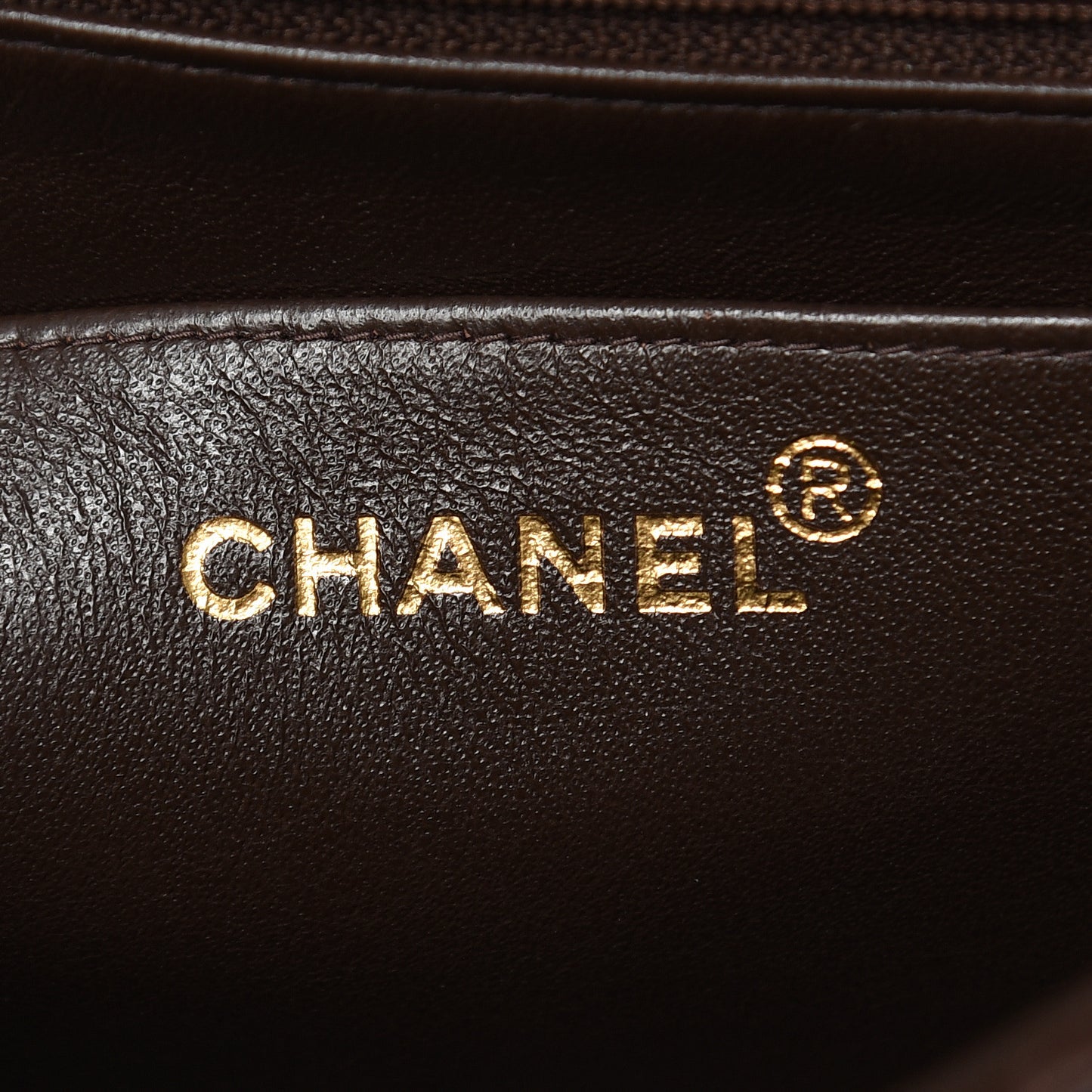 Lambskin Tortoise Square Chain Flap Brown