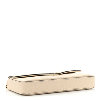 Louis Vuitton Empreinte Pochette Felicie Chain Wallet Cream 5 of 11