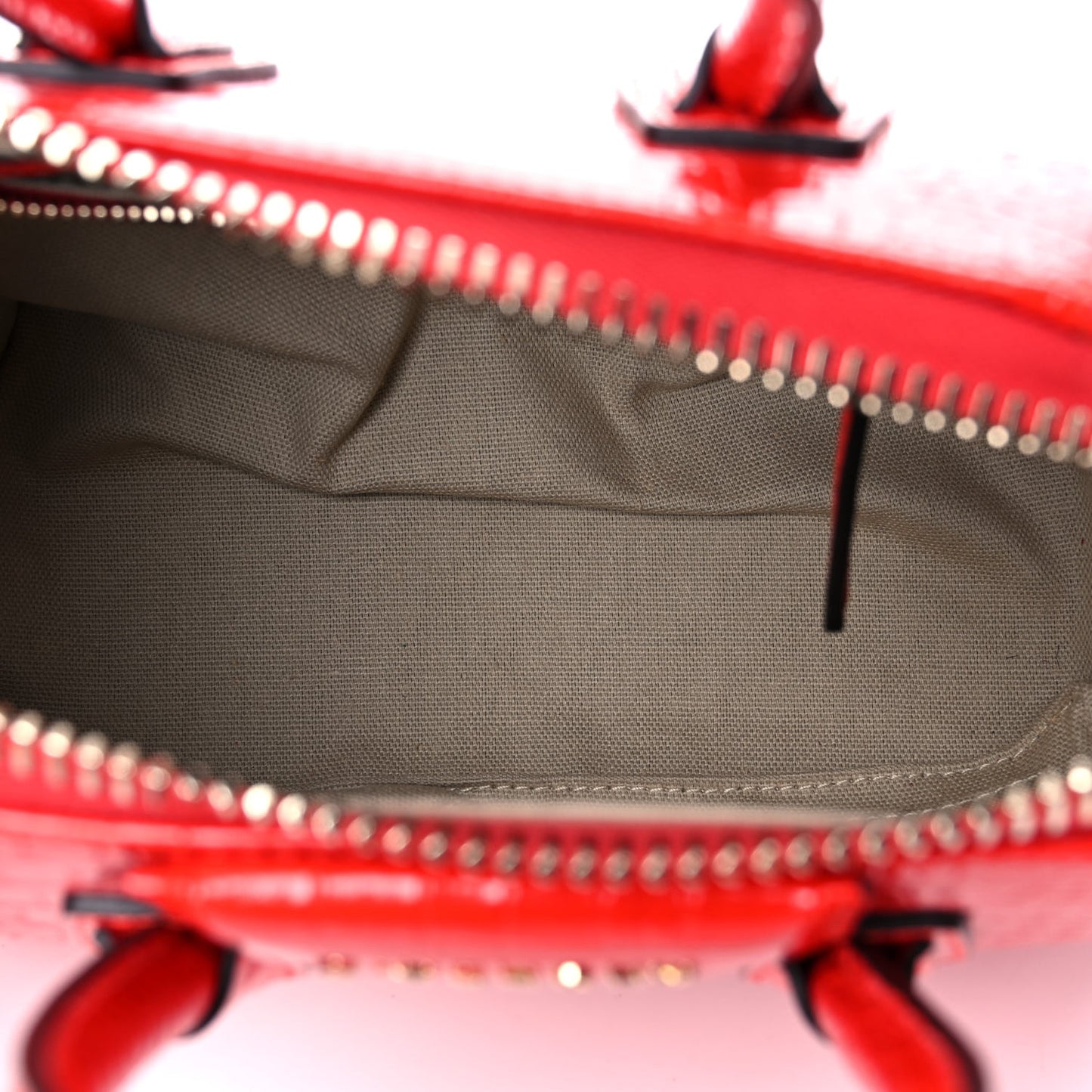 Calfskin Crocodile Embossed Mini Antigona Red