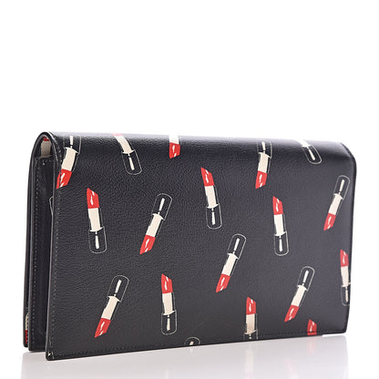 Saint Laurent Calfskin Lipstick Print Classic Monogram Kate Clutch Black 3 of 6